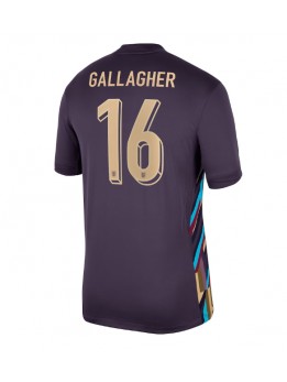 Billige England Conor Gallagher #16 Bortedrakt EM 2024 Kortermet